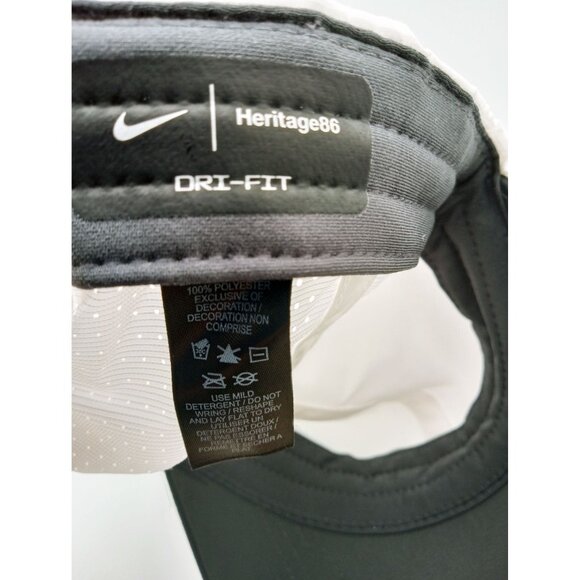 Hat Nike Heritage86 Oilfire Rye Whiskey Golf White Dri-Fit Adult Unisex Adjusts - Picture 4 of 9